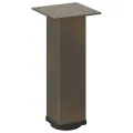 Pieds de table basse acier naturel 4 pcs 30-32 cm acier