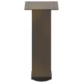 Pieds de table basse acier naturel 4 pcs 30-32 cm acier