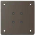 Pieds de table basse acier naturel 4 pcs 30-32 cm acier