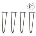 Pieds de table en forme d'épingle à cheveux 42 cm acier massif