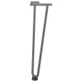 Pieds de table en forme d'épingle à cheveux 42 cm acier massif