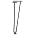 Pieds de table en forme d'épingle à cheveux 42 cm acier massif