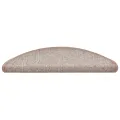 Tapis d'escalier 30 pcs marron 56x17x3 cm