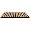 Panneaux muraux acoustiques 2pcs lattes 60,5x60cm placage chêne