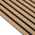 Panneaux muraux acoustiques 2pcs lattes 60,5x60cm placage chêne