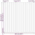 Panneaux muraux acoustiques 2pcs lattes 60,5x60cm placage chêne