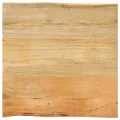 Dessus de table 40x40x2,5 cm bord vivant bois massif manguier