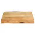 Dessus de table 40x40x2,5 cm bord vivant bois massif manguier