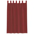 Rideaux en voile avec passe-tringles 2 pcs rouge bordeaux