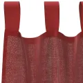 Rideaux en voile avec passe-tringles 2 pcs rouge bordeaux