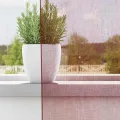 Rideaux en voile avec œillets 2 pcs rouge bordeaux