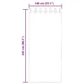 Rideaux en voile avec passe-tringles 2 pcs marron