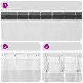Rideaux en voile avec passants 2 pcs crème
