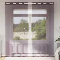 Rideaux en voile avec œillets 2 pcs violet 140x225 cm