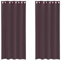 Rideaux en voile avec œillets 2 pcs violet 140x225 cm