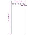Rideaux en voile avec œillets 2 pcs violet 140x225 cm