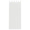 Rideaux en voile avec passe-tringles 2 pcs blanc