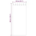 Rideaux en voile avec passe-tringles 2 pcs blanc