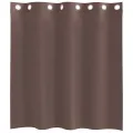 Rideaux en voile avec œillets 2 pcs marron 140x140 cm