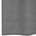 Rideaux en voile avec œillets 2 pcs gris foncé 140x175 cm