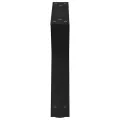 Pieds de table basse 2 pcs noir 60x(30-31,3) cm acier