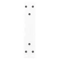 Pieds de table basse 2 pcs blanc 40x(30-31,3) cm acier