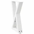 Pieds de table basse 2 pcs blanc 28x(42-43,3) cm acier