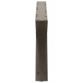 Pieds de table basse 2 pcs acier naturel 70x(30-31,3) cm acier