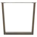 Pieds de table à manger forme de U 2 pcs 90x(72-73,3) cm acier