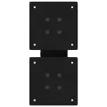 Pieds de table basse forme de X 2 pcs noir 40x(30-31) cm acier