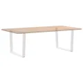 Pieds de table à manger forme de V 2 pcs blanc 100x(72-73,3) cm