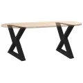 Pieds de table basse 2 pcs noir 50x(42-43,3) cm acier