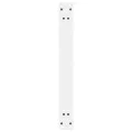 Pieds de table à manger 2pcs blanc 70x(72-73,3)cm acier