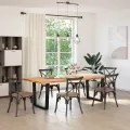 Pieds de table à manger forme de V 2 pcs noir 80x(72-73,3) cm