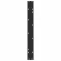 Pieds de table à manger forme de V 2 pcs noir 80x(72-73,3) cm