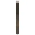 Pieds de table à manger 2pcs acier naturel 80x(72-73,3)cm acier
