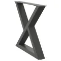 Pieds de table basse 2 pcs anthracite 50x(42-43,3) cm
