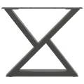 Pieds de table basse 2 pcs anthracite 50x(42-43,3) cm