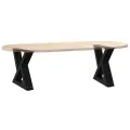 Pieds de table basse 2 pcs noir 30x(30-31,3) cm acier