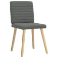 Chaises à manger lot de 2 gris foncé tissu
