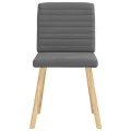 Chaises à manger lot de 2 gris foncé tissu