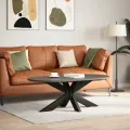 Pied de table basse forme d'araignée noir 98x58x(42-43) cm