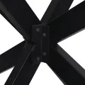 Pied de table basse forme d'araignée noir 98x58x(42-43) cm