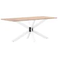 Pied de table à manger forme d'araignée blanc 150x78x(72-73) cm