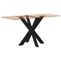 Pied de table à manger forme d'araignée noir 85x85x(72-73) cm
