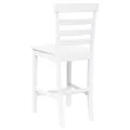 VidaXL Tabourets de bar 2 pcs blanc bois massif d'hévéa
