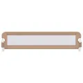 Barrière de sécurité de lit d'enfant Taupe 180x42 cm Polyester