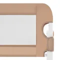 Barrière de sécurité de lit d'enfant Taupe 180x42 cm Polyester