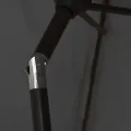 Parasol d'extérieur avec LED et mât en acier 300 cm Anthracite