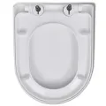 Abattant WC à fermeture en douceur Libération rapide Carré